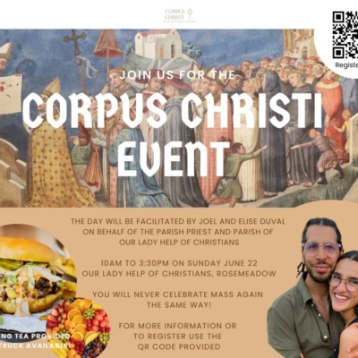 Corpus Christi Event: Discover the Mystery of the Mass