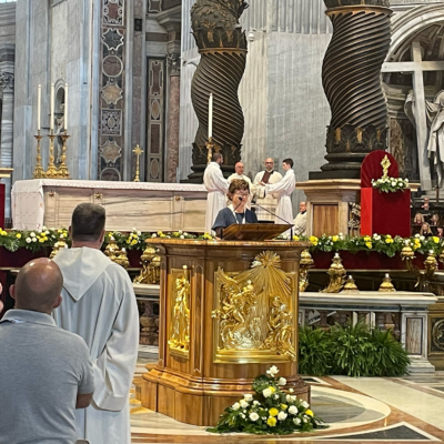 Diocesan representative leads prayer at St Peter’s Basilica