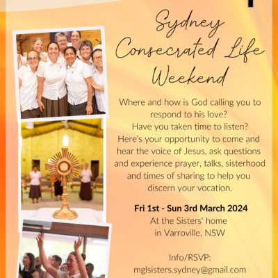 MGL Sisters Consecrated Life Weekend